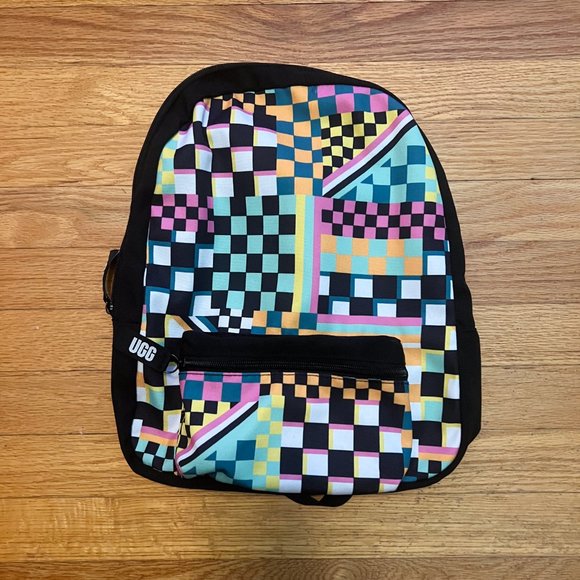 UGG Canvas Multicolor Checkered Backpack - Picture 3 of 3